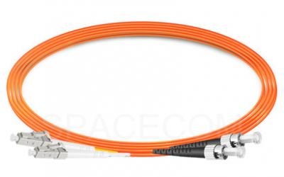 SPACECOM LC/UPC-FC/UPC 多模双纤光纤跳线-2.0mm LSZH