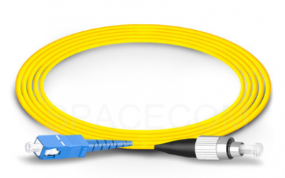 SPACECOM SC/UPC-FC/UPC 单模单纤光纤跳线-2.0mm LSZH