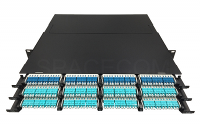 SPACECOM 1U144芯超高密度光纤配线箱 